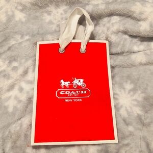 Coach Paper Bag, 5" x 7", EUC